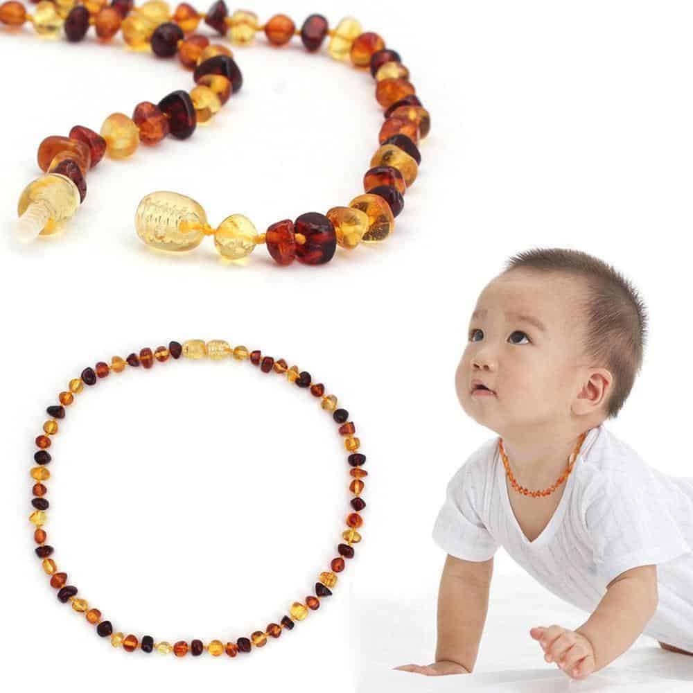 Baroque Honey Baltic Amber Teething Necklace — Lasso The Moon